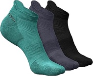 Heelium Bamboo Ankle Socks for Men, Running Sports & Gym, Anti Odour Breathable Anti Blister Perfect