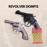 NeW Pistol Mainan Jadul Dompis Doblis Peluru Petasan Bahan Full Metal Toy Gun