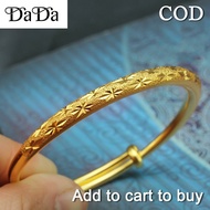 Pure 18k Saudi Gold Bracelet Pawnable for Women Buy 1 Take 1 Ring or Earings Lucky Charm Bracelet Gold Round Belly Bangle Retro Bracelet Thick Gold Solid Bead Bracelet Couple Bracelets Fashion Jewellery Legit Sale