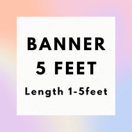 (AGENT) BANNER 5 FEET witdh (1feet-5feet) length OWN DESIGN