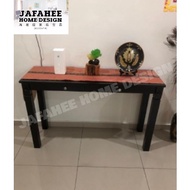 【JFE】 4 Feet Full Solid Console Table / Study Table (Wenge / Oak)
