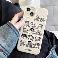 Case Compatible for IPhone 13 11 12 14 15 PRO MAX XR XS MAX 6 7 6S 8 14 15 Plus 6SPlus 7Plus 6Plus 8Plus 14Plus 15Plus XSMAX SE 2020 Cute Shin-chan Biodegradable Shockproof Cover