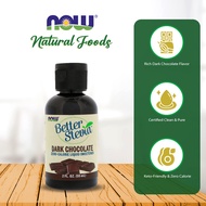NOW Foods, Better Stevia Liquid, Dark Chocolate, Zero-Calorie Liquid Sweetener, Low Glycemic Impact,