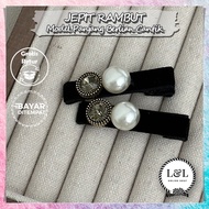 Fashion Pearl Crystal Hair Clips Simple and Luxurious Women's Hair Accessories Glamorous Crystal Pea