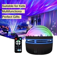 Multifunction USB Projection Light - Aurora & Starry Sky Effect with Remote, 7-Color Wave Night Lamp