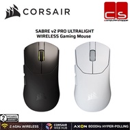 CORSAIR SABRE v2 PRO ULTRALIGHT WIRELESS Gaming Mouse (Black / White) (2.4GHZ)(8K POLLING RATE)33K D