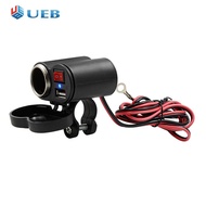 CS-313G1 Waterproof Motorcycle Motorbike 2A USB Charger Adapter 12V DC Outlet with Switch