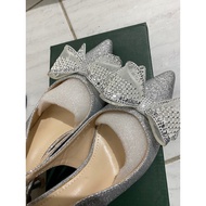 Preloved Silver Ribbon Viditi Heels 6cm Heels / Graduation Heels / Invitation Heels