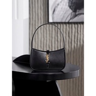 SAINT LAURENT SAINT LAURENT YSL LE5A7 Gold Label Logo Cow Leather Underarm Bag Wandering Bag Portabl