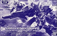 1/144hg uraven gundam(dive into dimension clear)