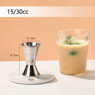 จิ๊กเกอร์ สแตนเลส และ พลาสติก ถ้วยตวง2ด้าน แก้วชง มีสเกล Jigger