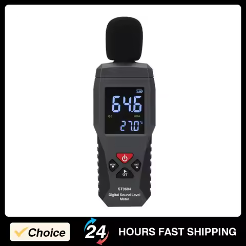 30‑130dB Sound Level Meter Digital Noise Tester 4-Digit Display Sound Level Meter Logger Sound Quali