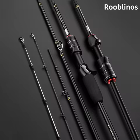 Rooblinos DELICACY L.W 0.6-8g UL Fishing Rod Casting Spinning Rod Ultralight Carbon Fiber Hollow + S