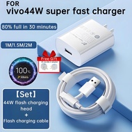 ViVO 44w/33w Charger Support Flash Charge 2.0 Fast Charging With 4A TYPE-C USB Cable For V23e V23 5G
