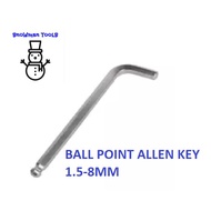 JINMA BALL POINT ALLEN KEY HEX DRIVER, 1.5 - 8MM