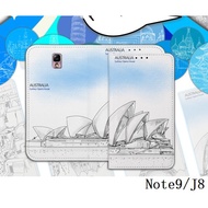 Korean World Travel View Cover-1 Samsung Note9 J8 A60 A40s A70 A20 Case