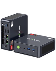 GMKtec M6 Gaming PC Mini AMD Ryzen 5 6600H(Max 4.5GHz) Windows 11 Pro Dual NIC LAN 2.5G DDR5 Dual SS