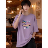 2Y603 [AIYOU] Lelaki Baju T Shirt Men Tshirt Plus Size T-shirts Clothes Round Neck Tops Men's Oversi
