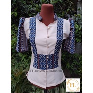 Ethnic Filipiniana Blouse Top Ethnic Filipiniana Modern Filipiniana