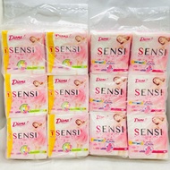 Pack of 6 Diana Sensi Ultra Thin Sanitary Napkins Without Wings/With Wings