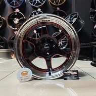 [4PCS] New Sport Rim 15inch COSMIS XT-006R 15X7JJ ET35 8H100/114.3 BRMLM