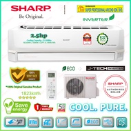 Sharp 2.5hp Inverter Air Conditioner AHX24BED & AUX24BED J-Tech Inverter ((5 Star Energy Rating))