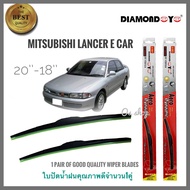 อุปกรณ์ยางรีดน้ำน้ำฝน ที่ปัดน้ำฝน ใบปัดน้ำฝน ซิลิโคน ตรงรุ่น Mitsubishi Lancer E-CAR ไซส์ 20-18 ยี่ห