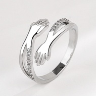 Love Hug Couple Ring Jane Embrace Ring Open Ring Romantic Couple Ring _ Bigla School Hall