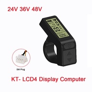 Mini Electric Bicycle Display Kt Lcd4 Display Computer 5pin Sm/wp Plug,24v/36v/48v,mountain Bike Ref