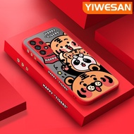 YIWESAN เคสปลอกสำหรับ Samsung A53 5G A33 5G A73 5GA23 A13 M53 5G M23 M33 5G A13 5G เคส A04s ลายเสือเ