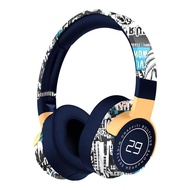 Newmsnr Fashion Graffiti Bluetooth Headphones Super Bass Wireless Earphone Built In HD Microphone Ea