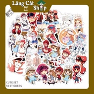 Anime Manga Hataraku Saibou (Cells At Work) Sticker, complete set of 50 images - Printed clearly and