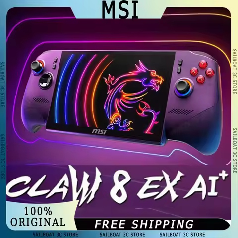 MSI Claw 8 EX AI+ Win11 8" Handheld Game Console Intel Core Ultra AI Gaming PC 120Hz 32GB 1TB PCIe4.