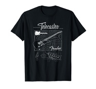 The Original Telecaster Guitar Schematic Poster T-Shirt