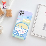 Men's drawing square border soft case for iPhone 13 12 11 Pro Max SE 2020 X XR XS ip 8 7 6 - e7447a