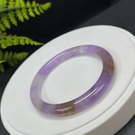 精品 玻利維亞 紫黃晶手镯 62MM 冰透星光閃片 雙色紫黃水晶手環
