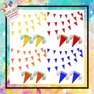Agar.Shop 10Meters Plastic Party Flag Banderitas Fiesta Deco Colorful Birthday Party Deco