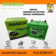 [ Installation Provided ] 90D23L | Amaron HiLife Pro | Car battery Proton Exora Preve inspira estima