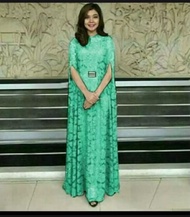 (ZAYIN FASHION) KAFTAN RATU BROKAT PUTIH FULL BROKAT FIT XL LD 100 CM FREE DALAMAN FREE ACCESORIES D