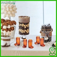 SUCHENSG 10Pcs Mini Cowboy Boot Glasses, 1 Oz Transparent Western Cowboy Glasses,  Plastic Shot Glas