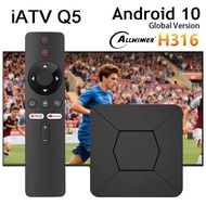 Popular Selection Iatv Q5 Android10.0 Smart Tv Box Allwinner H316 Bt5.0 4k Hd 2.4g/5g Dual Wifi Set 