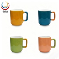 12oz Vibrant Ceramic Mug – Quick Reheat, AM/PM Drink, Smooth Glaze, Easy Clean, Daily