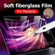 Soft Fiber  Glass Screen Film For 2023 Apple MacBook 2023 Air15 A2941 Air 13.6 inch M2 A2681 Pro 14 16 M3 A2779 A2780 2021 2020 A2337 A2179  M1 Pro Max A2338 13.3 13 A1452 A1502 HD Screen Protector Film