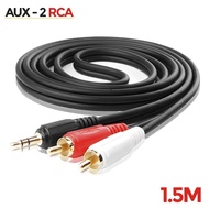 2in1 Aux Cable Jack Audio 3.5 mm To 2 Rca Male