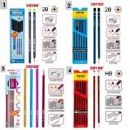 Pensil 2B P-90, 6161, P-107, HB 6151 / Pensil kayu (12 pcs)