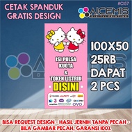 HELLOKITTY 1 day anniversary banner credit counter display banner/ counter banner/ hp credit counter