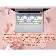 Painted Keyboard Film Cover for Huawei Laptop Matebook14 Honor Matebook 14s Matebook 13s MateBook D 