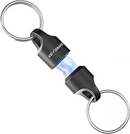 KeySmart MagConnect - Magnetic Quick Release Keychain Connector, Secure Pull-Apart Key Attachment Ac