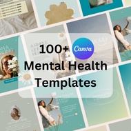 100+ Mental Health Templates with Canva Pro [Canva Template]