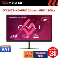 ViewSonic VX2479-HD-PRO Gaming Monitor 24 inch FHD 180Hz 1ms IPS